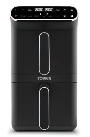 tower t17190 vortx 11l dual stack air fryer for family of 4 uk