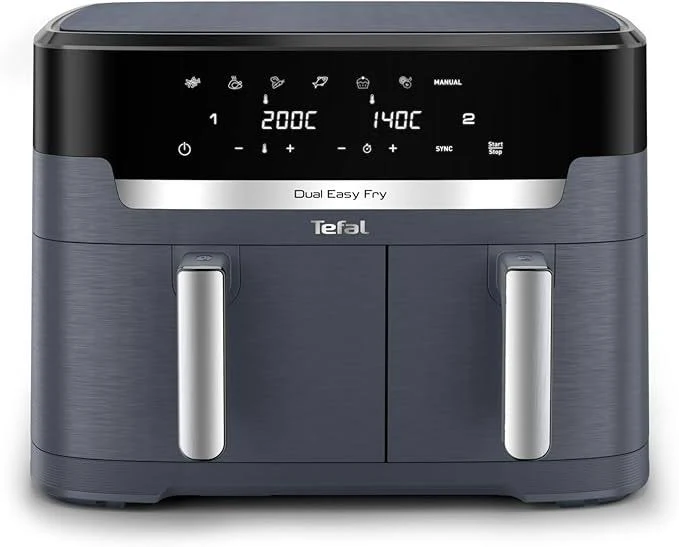 tefal easy fry dual xxl (ey942bg0) family air fryer uk